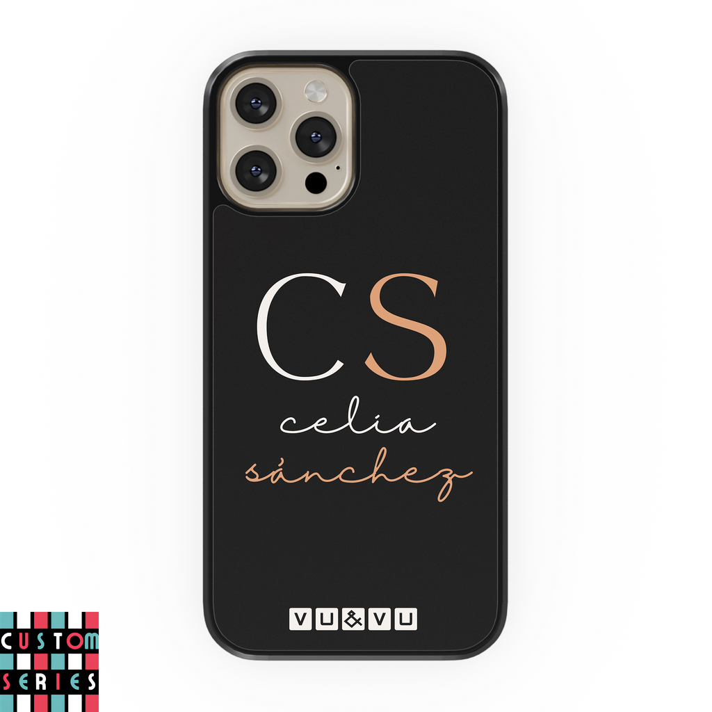 Elegant Initials & Name • Custom Case - Protective Cover