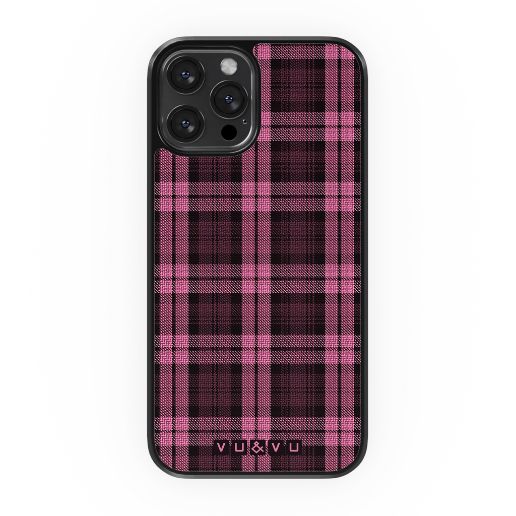 Pink Dress Tartan • Phone Case - Protective Cover