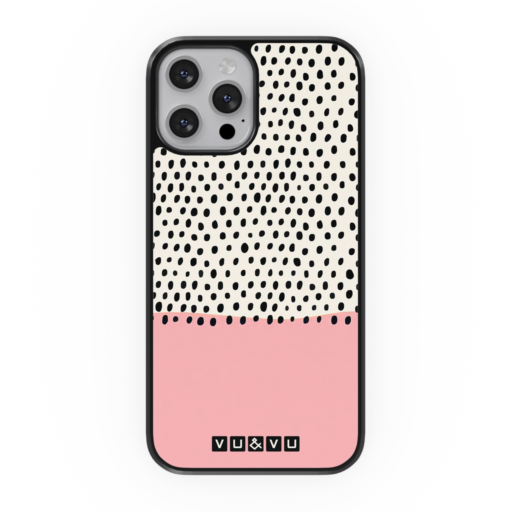 Pink Polka Dots • Phone Case - Protective Cover