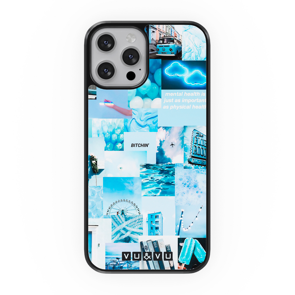 Blue Collage • Phone Case - Protective Cover