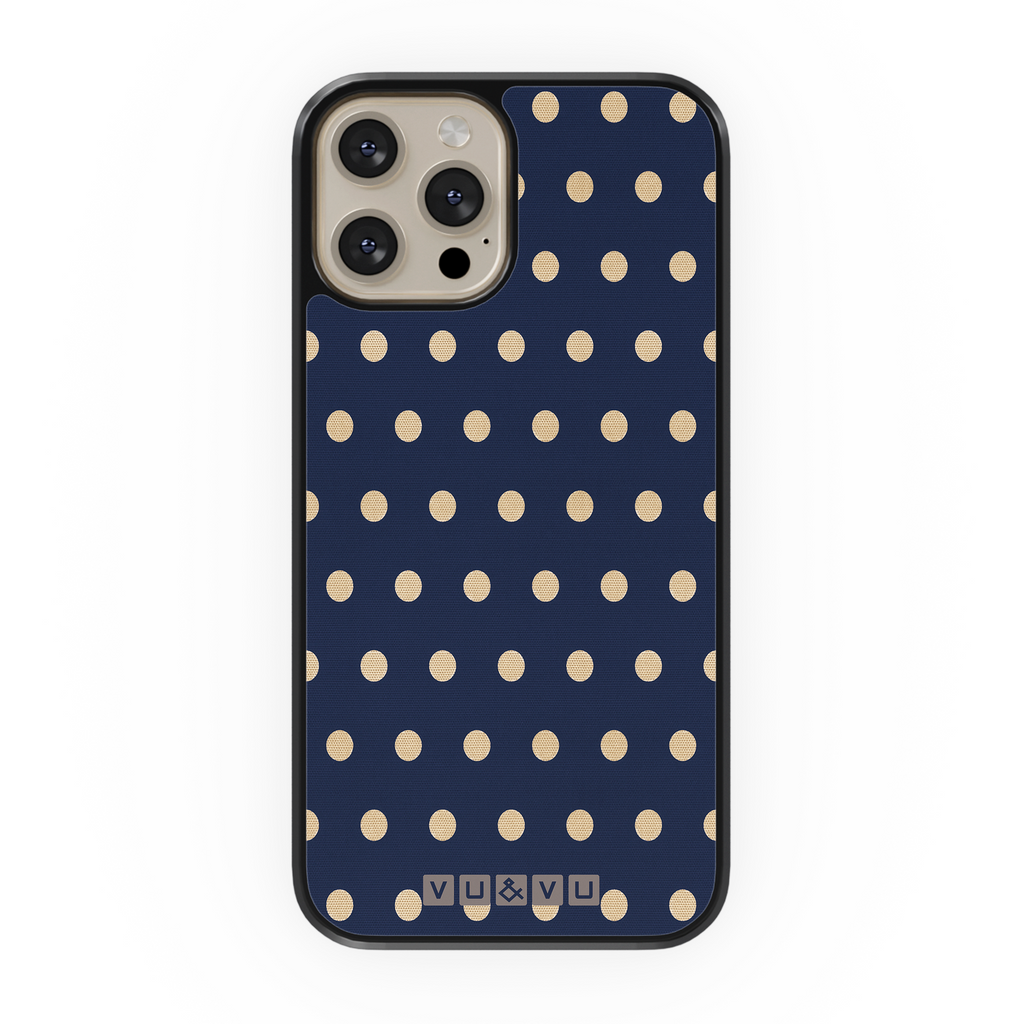 Dark Blue Dots • Phone Case - Protective Cover