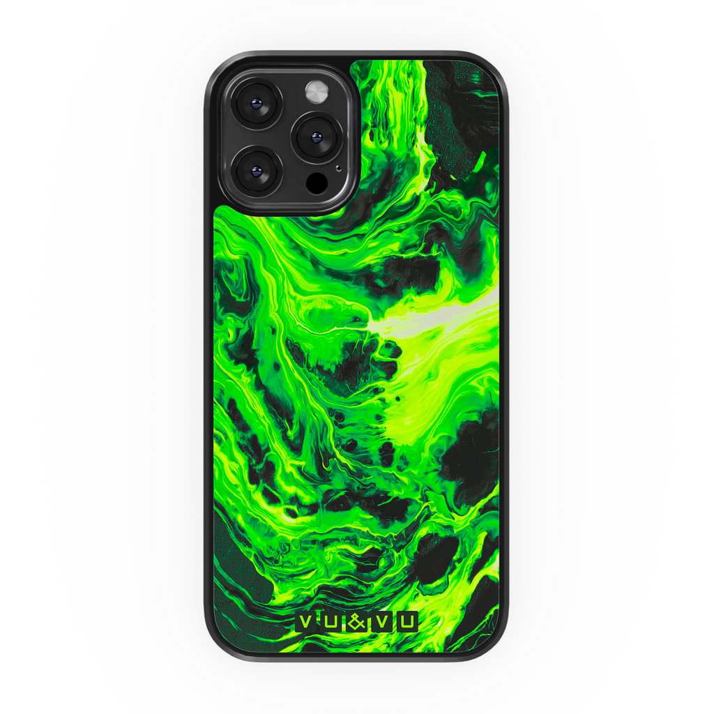 Electric Green Marble • Phone Case - Protective Cover