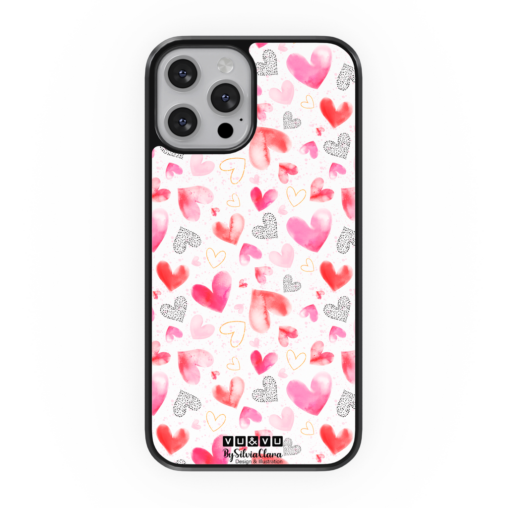 Hearts Pink by Bysilviaclara · [Collection] Case | Protective Phone Cases & Covers