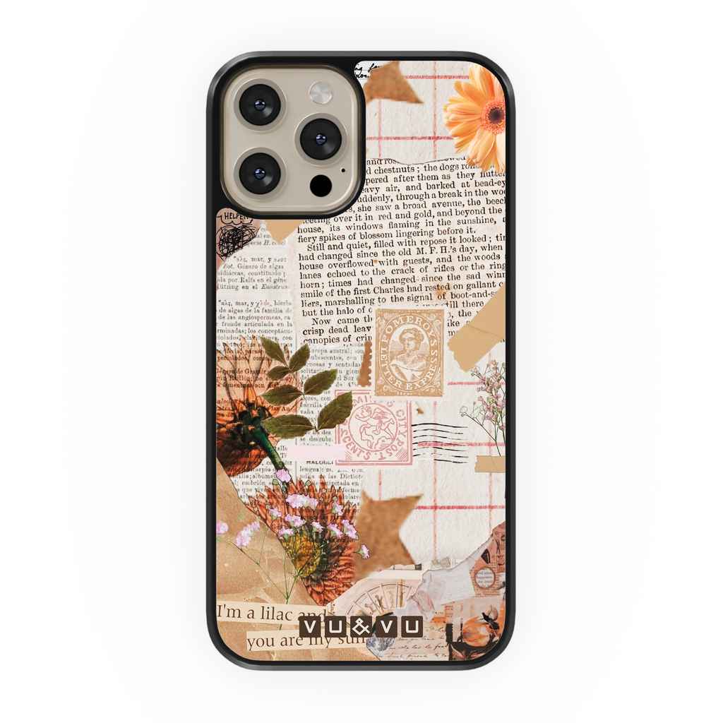 Lilac Vintage Collage • Phone Case - Protective Cover