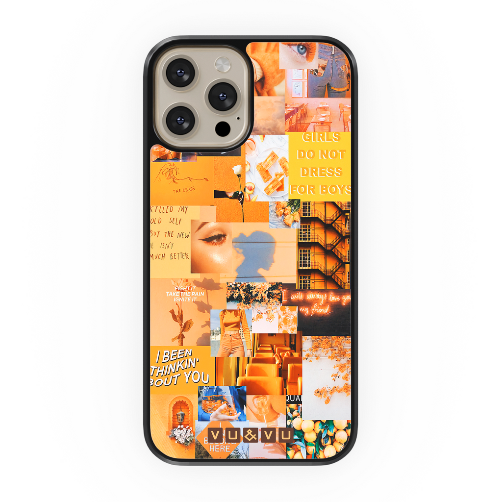 Orange Collage • Phone Case - Protective Cover