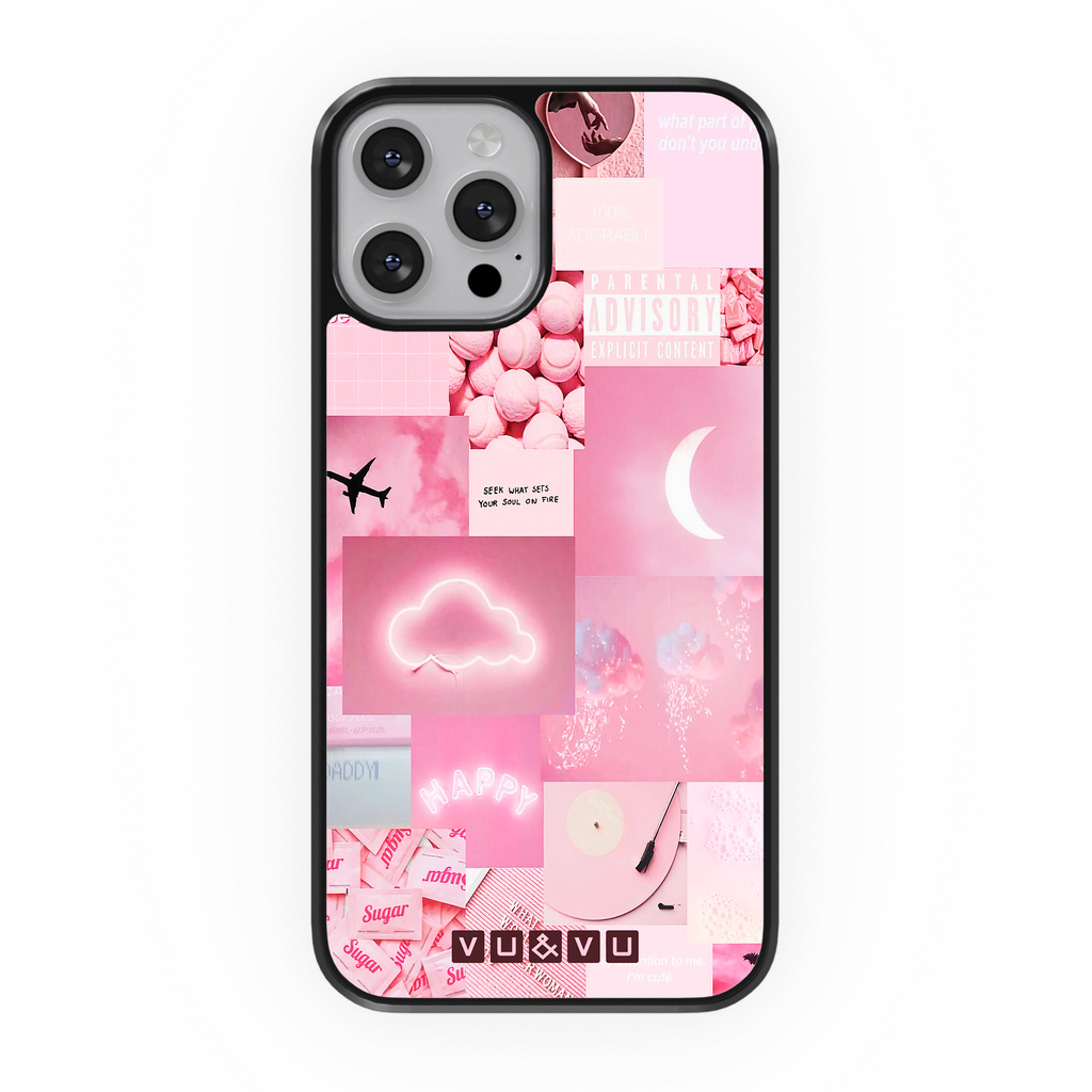 Pink Collage • Phone Case - Protective Cover
