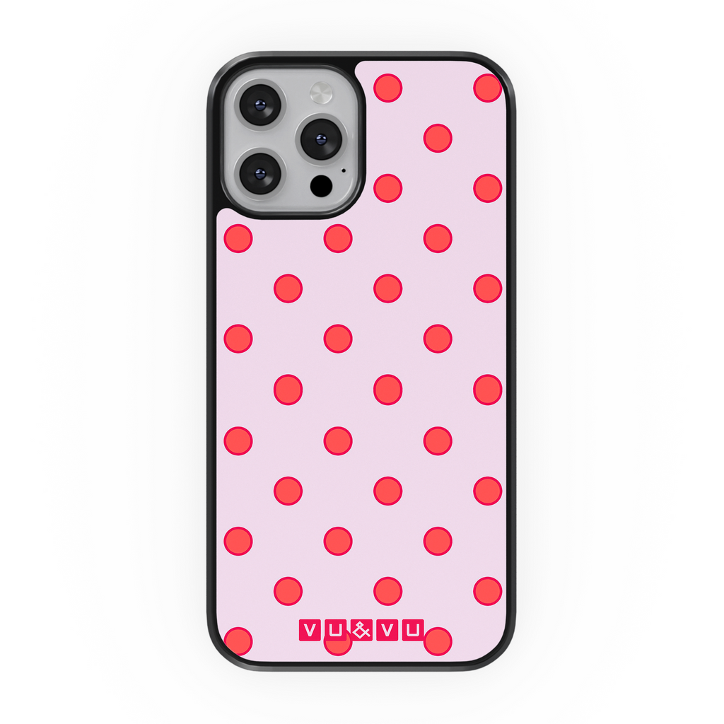 Red Polka Dots • Phone Case - Protective Cover